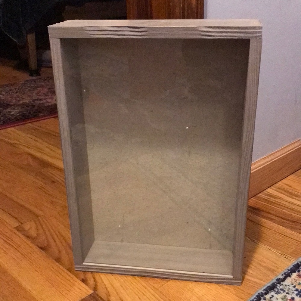 Wooden Glass Shadow Box